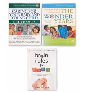 Parenting Book Bundle Caring for Your Baby The Wonder Years Brain Rules for Baby